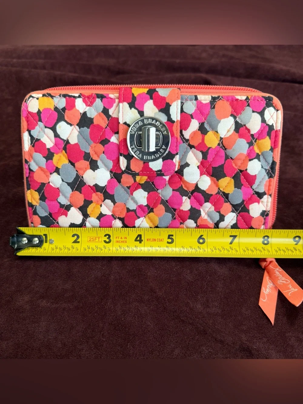 Vera Bradley Quilted Turnlock Wallet in Pixie Confetti